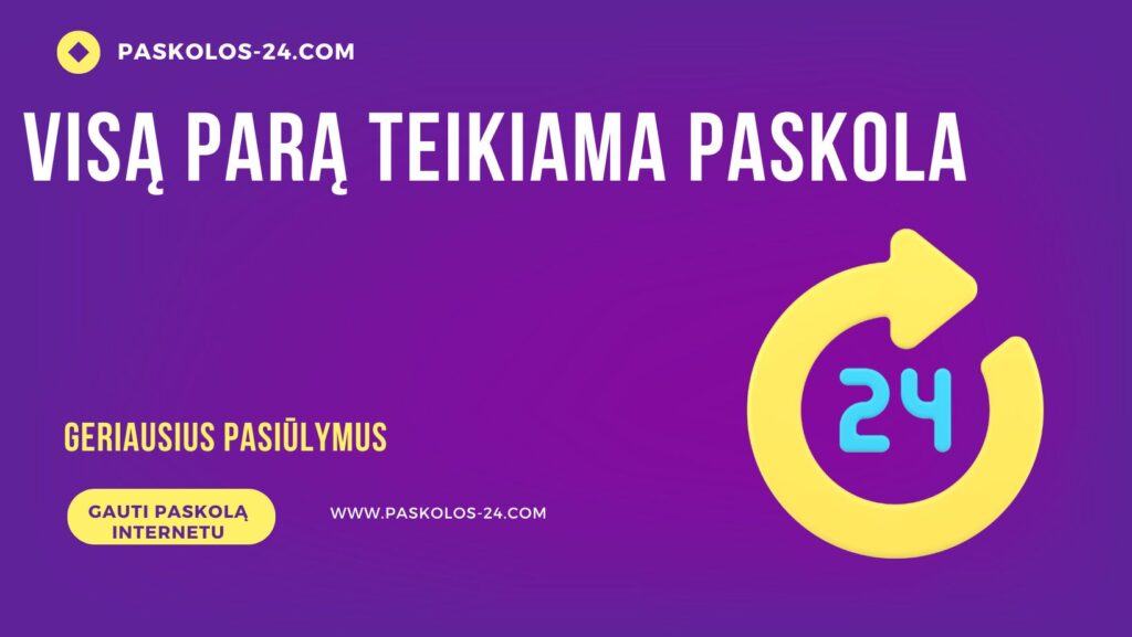 Visą parą teikiama paskola
